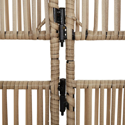 rumdeler 6 paneler polyrattan beige