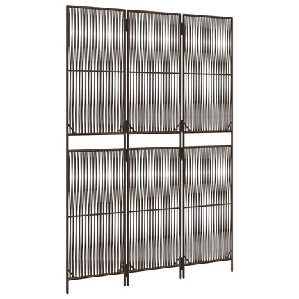 rumdeler 3 paneler polyrattan brun