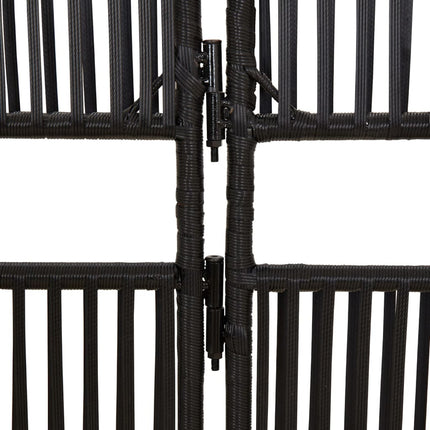 rumdeler 4 paneler polyrattan sort