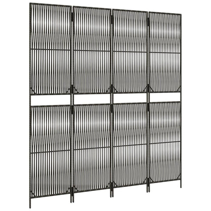 rumdeler 4 paneler polyrattan grå