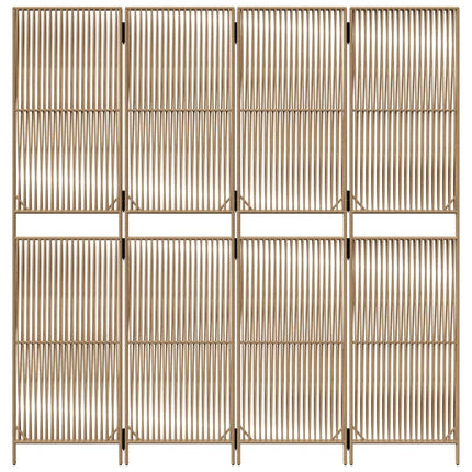 rumdeler 4 paneler polyrattan beige