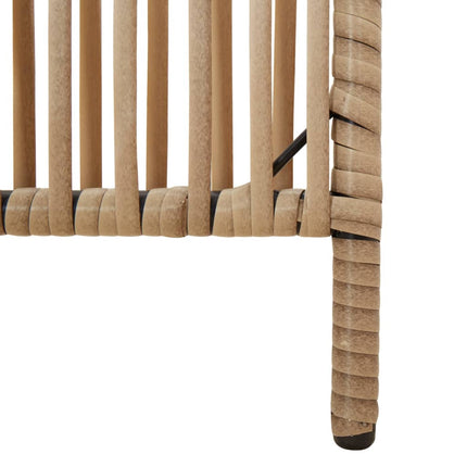rumdeler 4 paneler polyrattan beige
