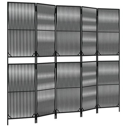 rumdeler 5 paneler polyrattan sort