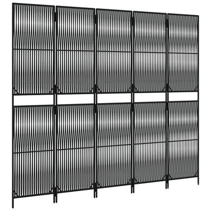 rumdeler 5 paneler polyrattan sort