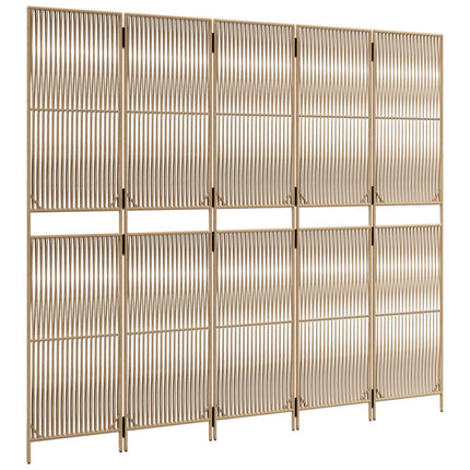 rumdeler 5 paneler polyrattan beige