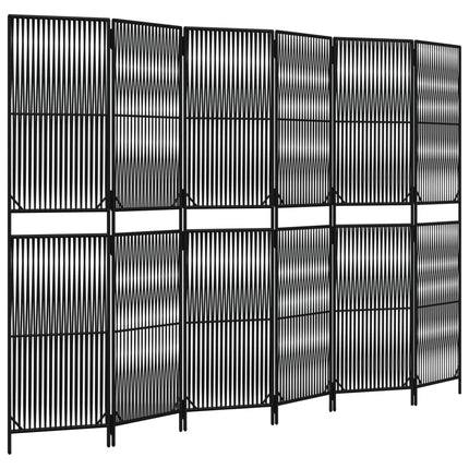 rumdeler 6 paneler polyrattan sort