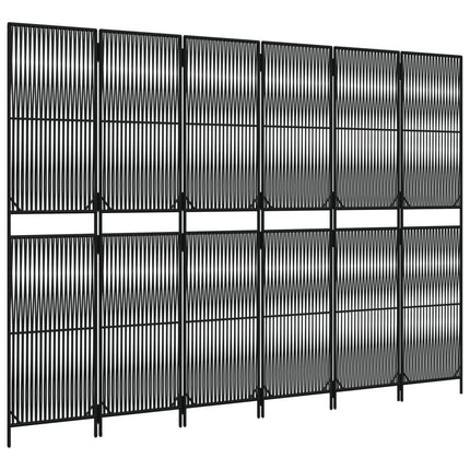 rumdeler 6 paneler polyrattan sort