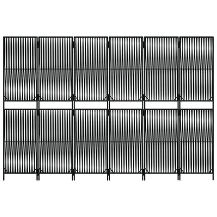 rumdeler 6 paneler polyrattan sort