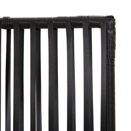 rumdeler 6 paneler polyrattan sort