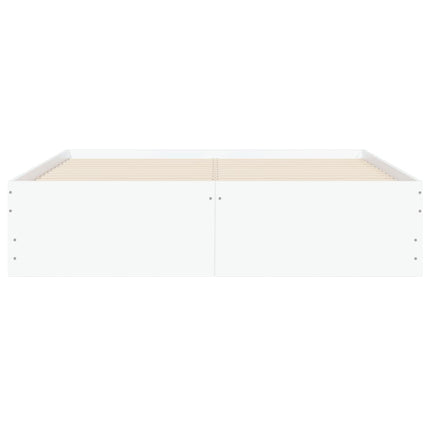 sengeramme med skuffer 120x190 cm konstrueret træ hvid