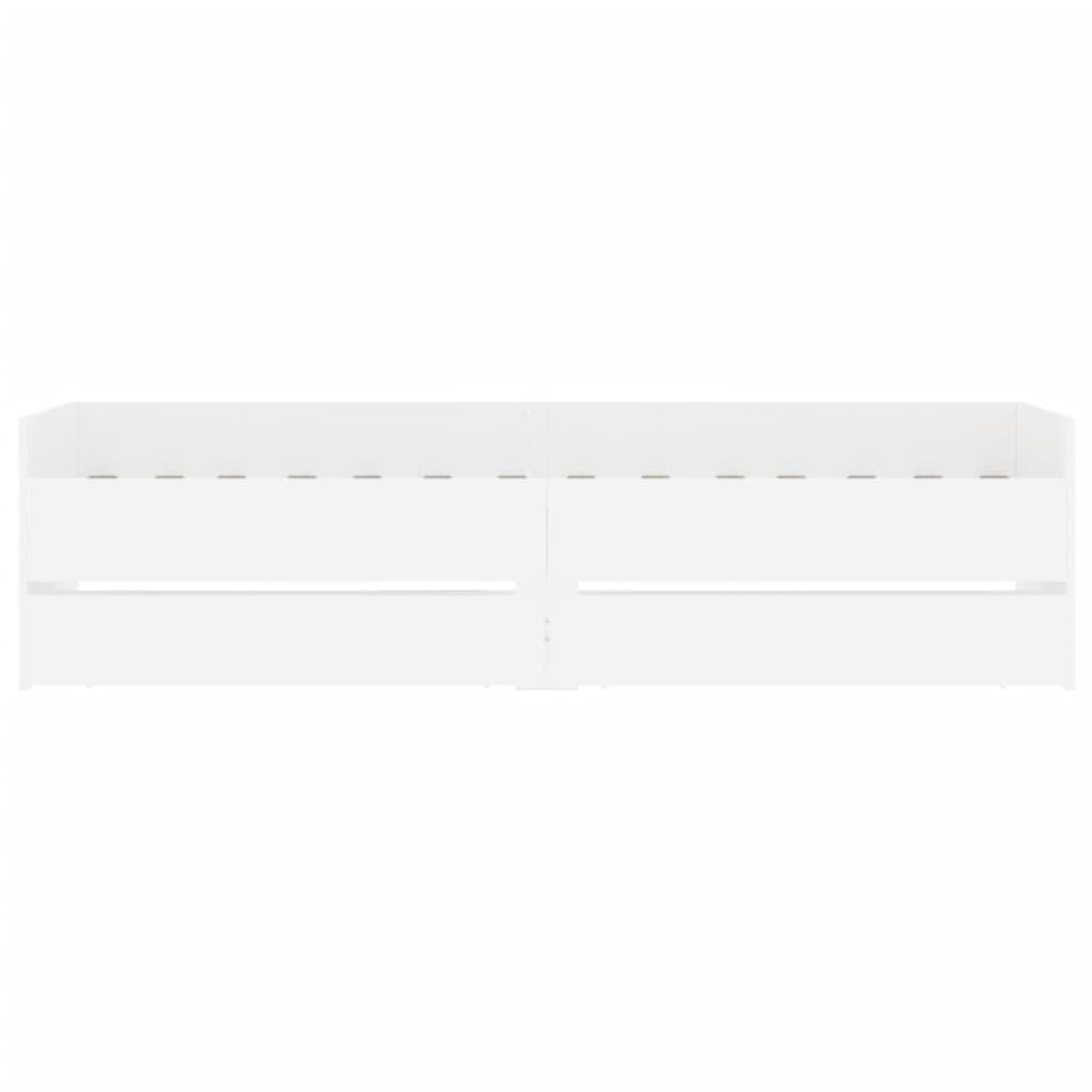 sengeramme med skuffer 90x200 cm hvid