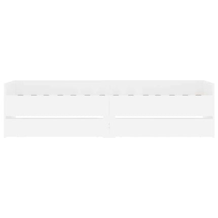 sengeramme med skuffer 90x190 cm hvid