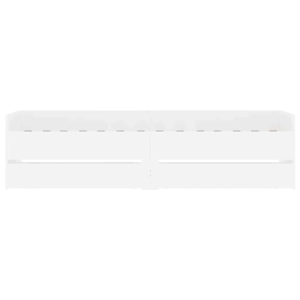 sengeramme med skuffer 90x190 cm hvid