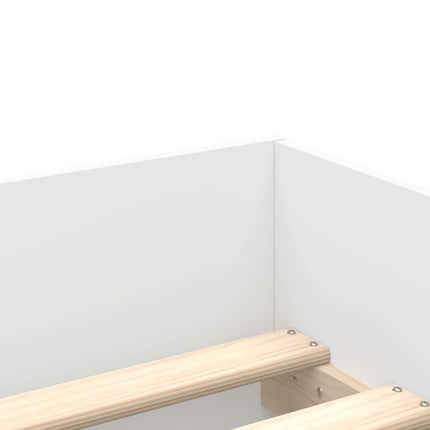sengeramme med skuffer 90x190 cm hvid