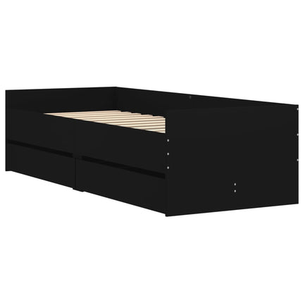 sengeramme med skuffer 75x190 cm Small Single sort
