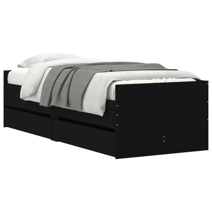 sengeramme med skuffer 75x190 cm Small Single sort