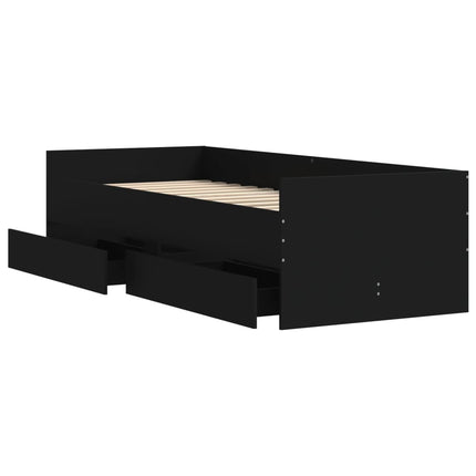 sengeramme med skuffer 75x190 cm Small Single sort
