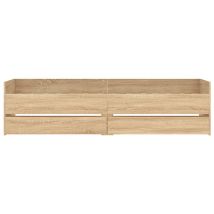 sengeramme med skuffer 75x190 cm Small Single sonoma-eg