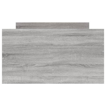 sengeramme med skuffer 100x200 cm grå sonoma-eg