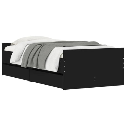 sengeramme med skuffer 75x190 cm Small Single sort