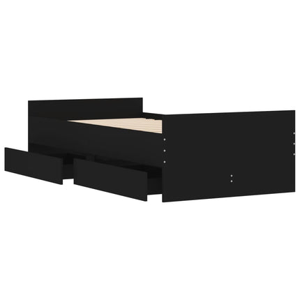 sengeramme med skuffer 75x190 cm Small Single sort