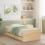 sengeramme med skuffer 75x190 cm Small Single sonoma-eg