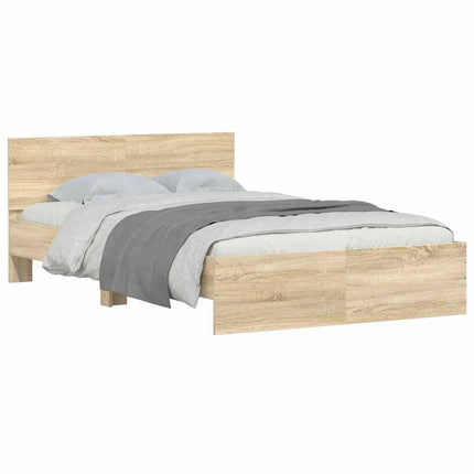 sengeramme med sengegavl 120x200 cm sonoma-eg