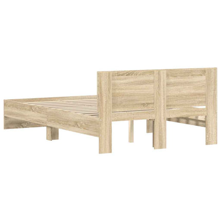 sengeramme med sengegavl 120x200 cm sonoma-eg