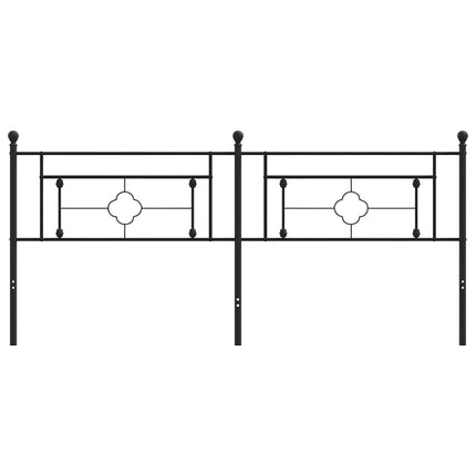 udskiftningsgavl 200 cm metal sort