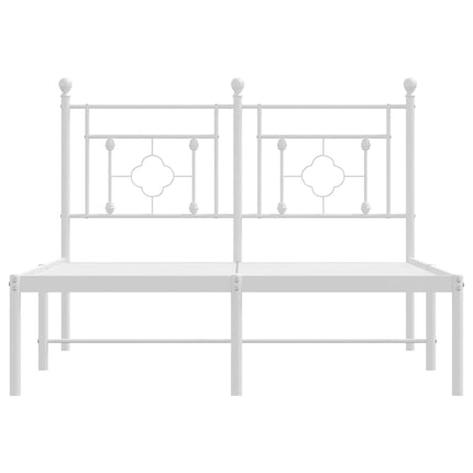 sengeramme med sengegavl 120x190 cm metal hvid