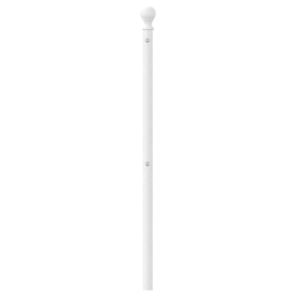 udskiftningsgavl 160 cm metal hvid