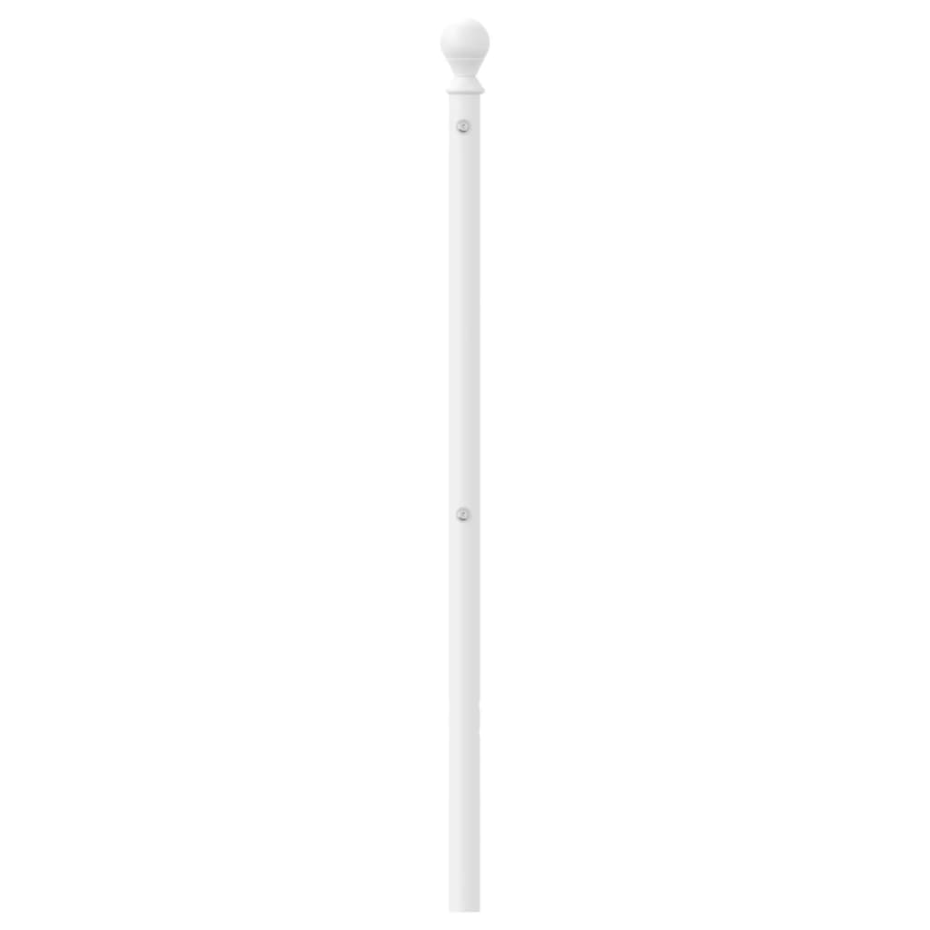 udskiftningsgavl 180 cm metal hvid