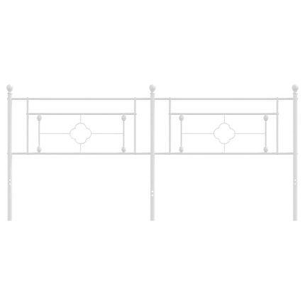 udskiftningsgavl 200 cm metal hvid