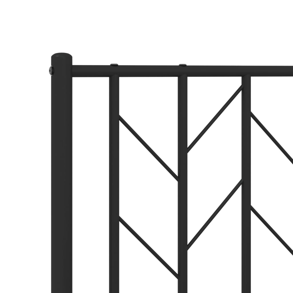 udskiftningsgavl 150 cm metal sort