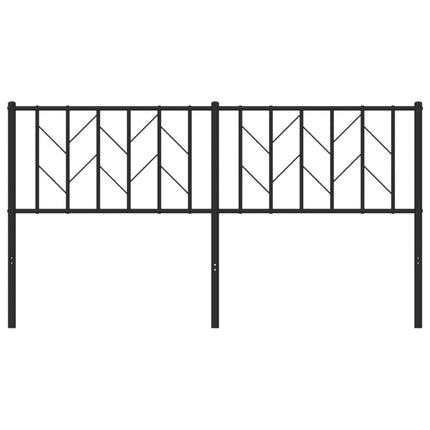 udskiftningsgavl 160 cm metal sort