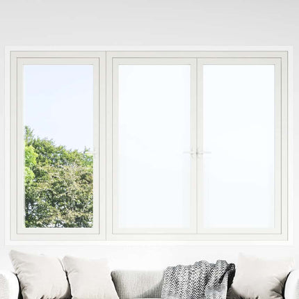 vinduesfolier 5 stk. matteret PVC hvid