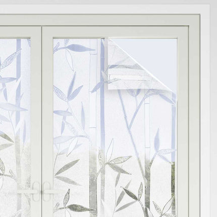 vinduesfolier 2 stk. bambusmønster matteret PVC