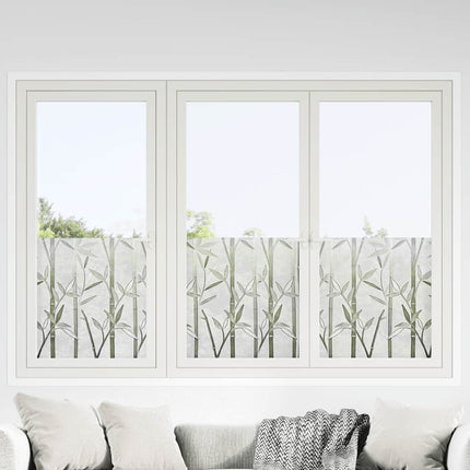 vinduesfolier 2 stk. bambusmønster matteret PVC