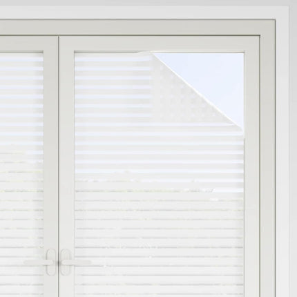 vinduesfolier 2 stk. stribemønster matteret PVC