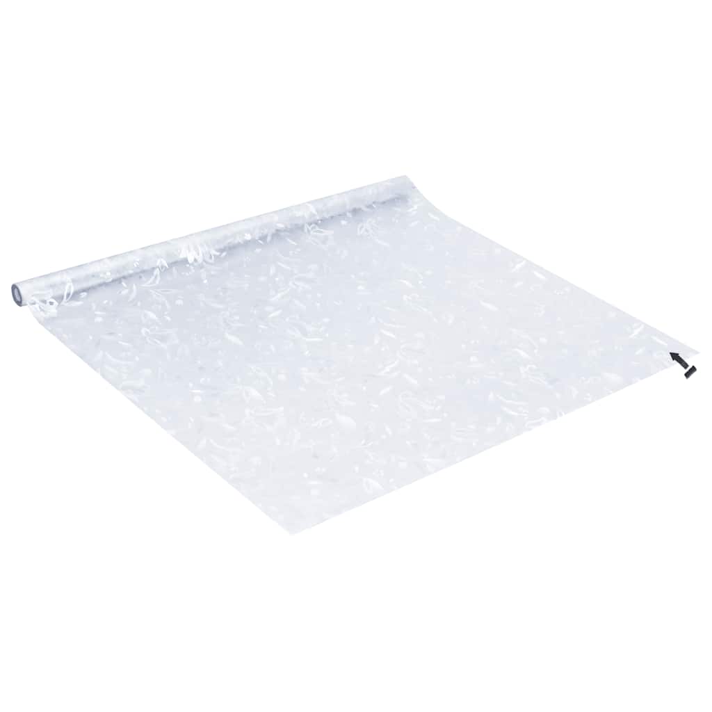 vinduesfolier 4 stk. blomstermønster matteret PVC