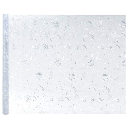 vinduesfolier 2 stk. blomstermønster matteret PVC