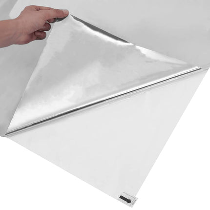 solfilm 3 stk. reflekterende effekt PVC sølvfarvet