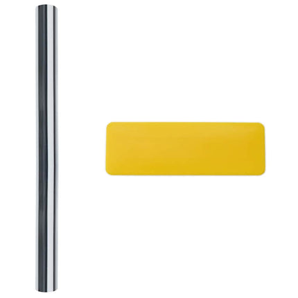 solfilm 5 stk. reflekterende effekt PVC sølvfarvet