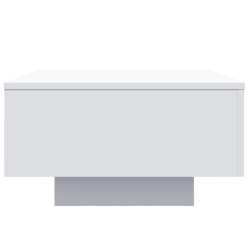 sofabord 55x55x31 cm konstrueret træ hvid