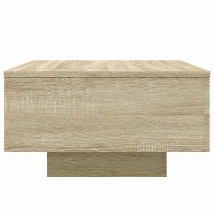 sofabord 55x55x31 cm konstrueret træ sonoma egetræsfarve