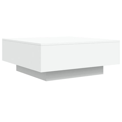sofabord 80x80x31 cm konstrueret træ hvid
