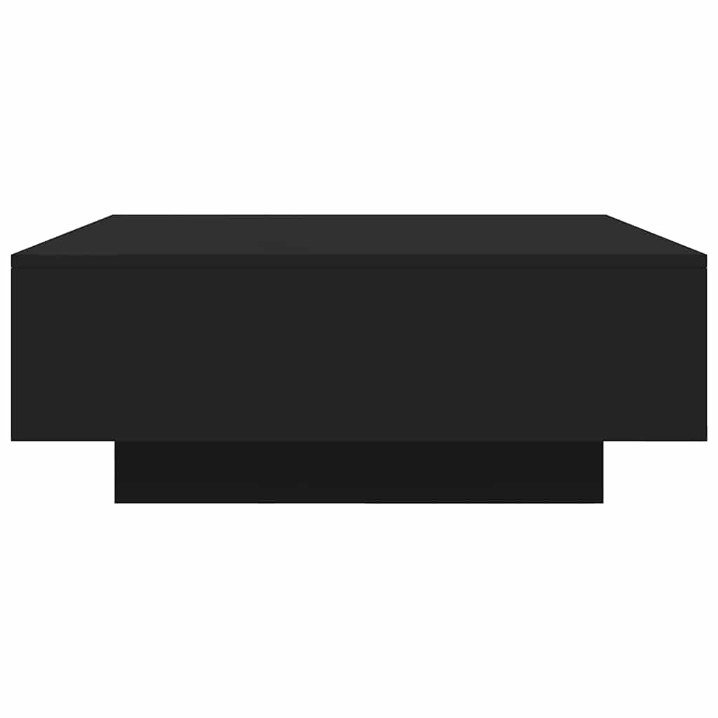 sofabord 80x80x31 cm konstrueret træ sort