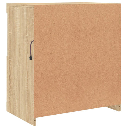 skænk med LED-lys 60x37x67 cm sonoma-eg