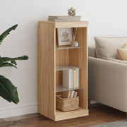 skænk med LED-lys 41x37x100 cm sonoma-eg