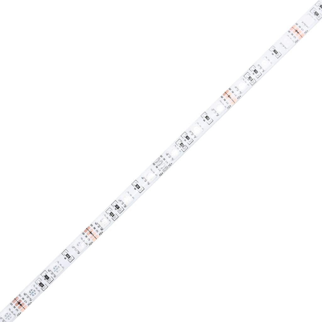 sengebord med LED-lys 40x39x48,5 cm sonoma-eg